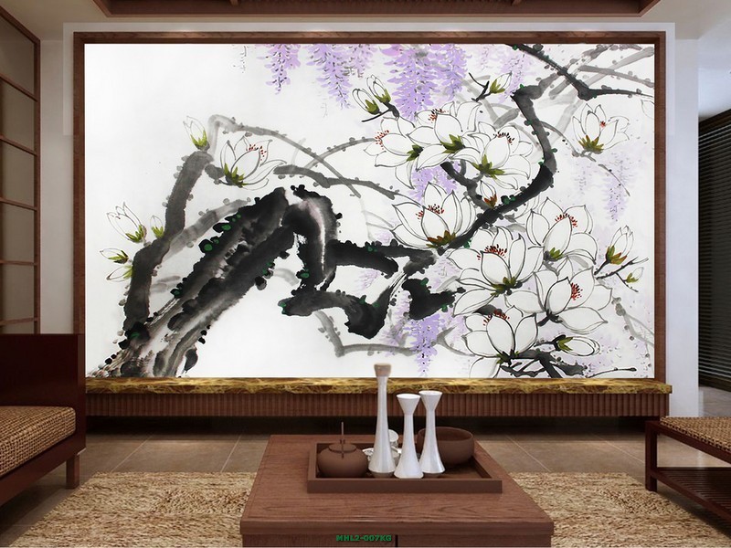 Cành hoa mộc lan MHL2-007KG